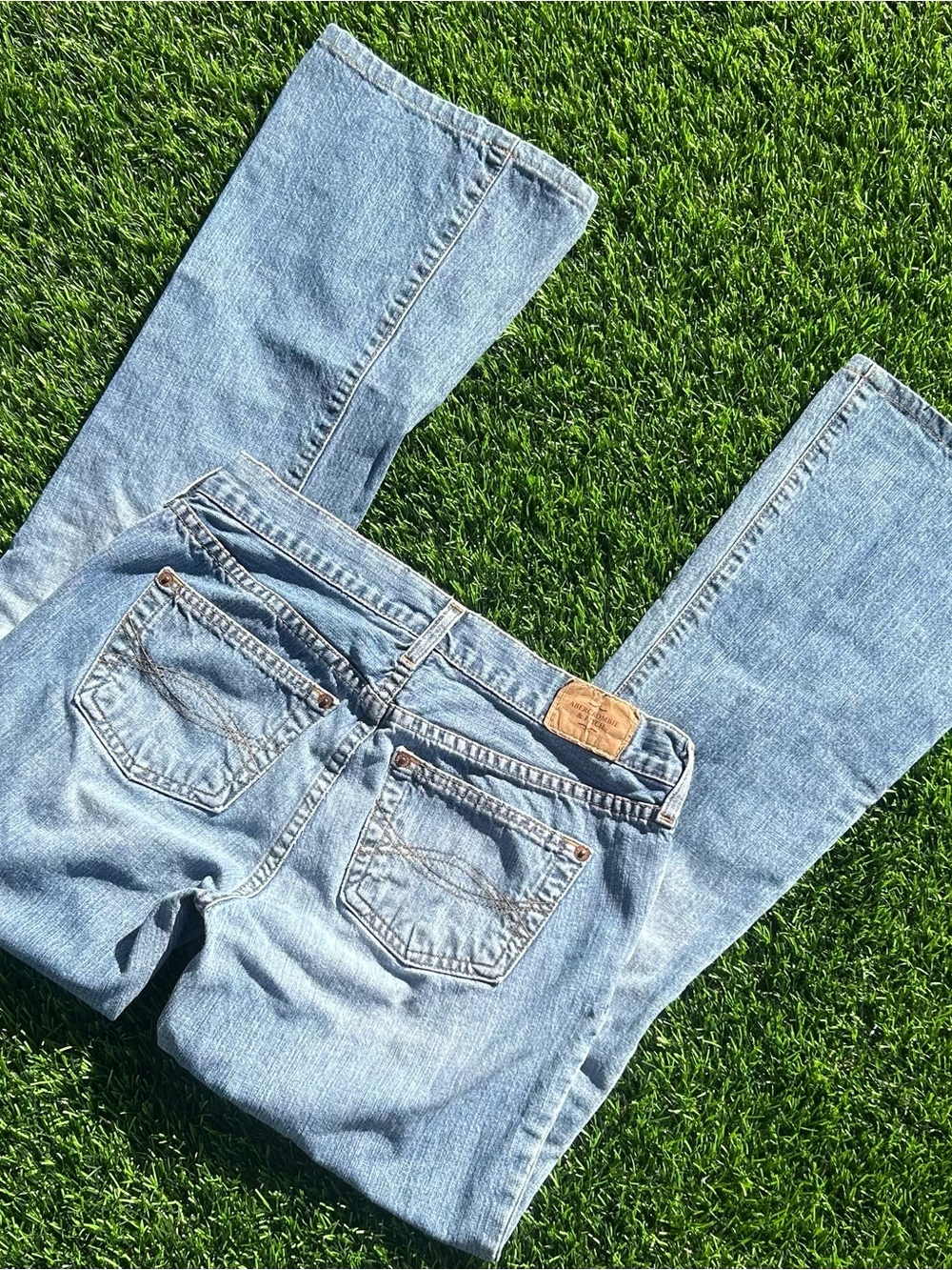 Abercrombie & Fitch Light Blue Boot-Cut Jeans